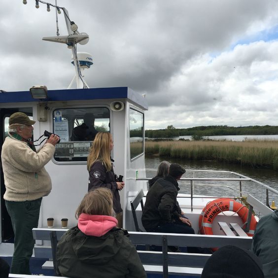 Aboard the Birds of Poole Harbour boat on their Spring Safari Cruise